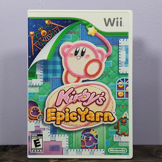 Nintendo Wii - Kirby's Epic Yarn Retrograde Collectibles Adventure, CIB, E Rated, Good-Feel, Kirby Series, Nintendo, Nintendo Wii, Platformer, Wii Preowned Video Game 
