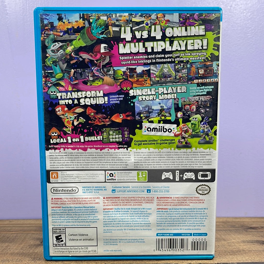 Nintendo Wii U - Splatoon Retrograde Collectibles Action, Amiibo Compatible, Amiibo Support, CIB, E10 Rated, Nintendo Wii U, Shooter, Wii U, WiiU Preowned Video Game 