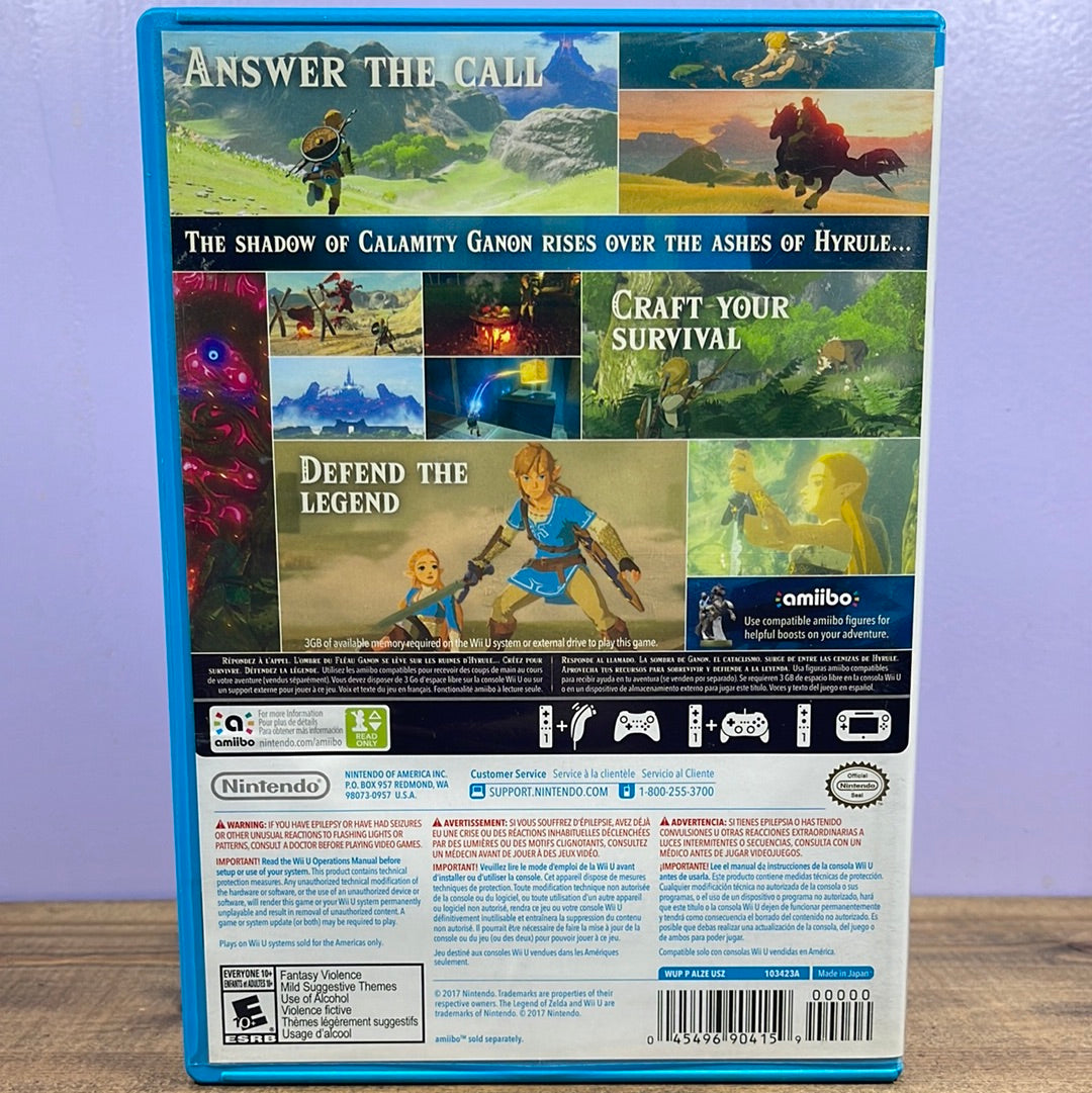 Nintendo wii u zelda store breath of the wild