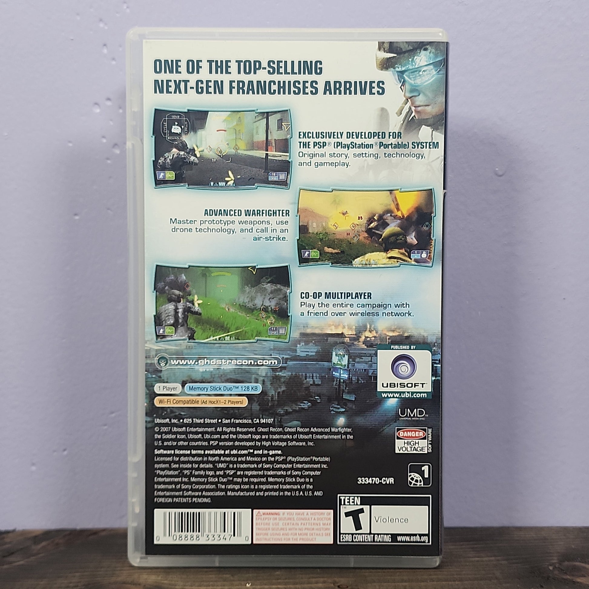 PSP - Ghost Recon: Advanced Warfighter 2 Retrograde Collectibles CIB, First-Person, FPS, Ghost Recon, Playstation Portable, PSP, Red Storm Entertainment, Shooter, T  Preowned Video Game 