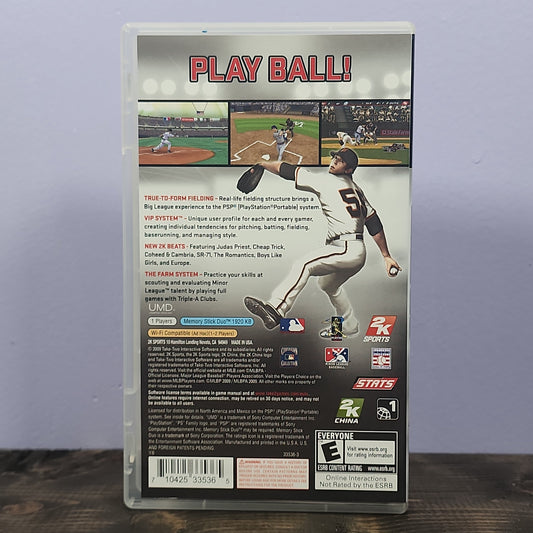 PSP - Major League Baseball 2K9 Retrograde Collectibles 2K Sports, Baseball, CIB, E Rated, MLB, Playstation Portable, PSP, Simulation, Sports Preowned Video Game 