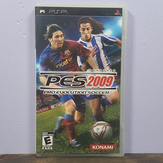 PSP - Pro Evolution Soccer 2009 Retrograde Collectibles CIB, E Rated, KCET, Konami, PES, Playstation Portable, Pro Evolution Soccer, PSP, Simulation, Soccer Preowned Video Game 
