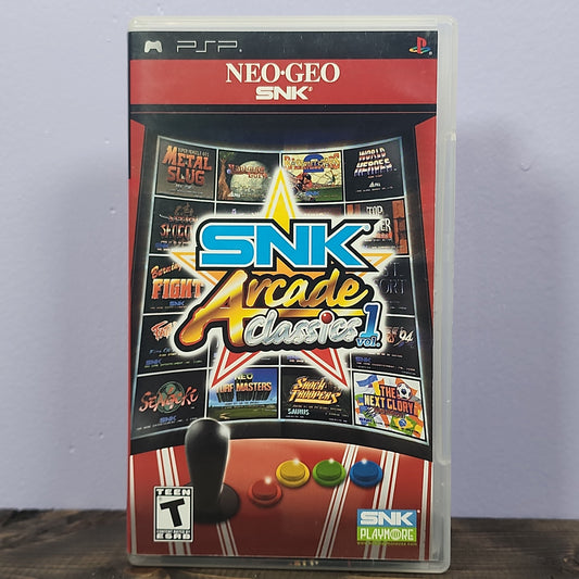 PSP - SNK Arcade Classics Vol. 1 Retrograde Collectibles Arcade, CIB, Compilation, Playstation Portable, PSP, SNK, SNK Playmore, T Rated Preowned Video Game 