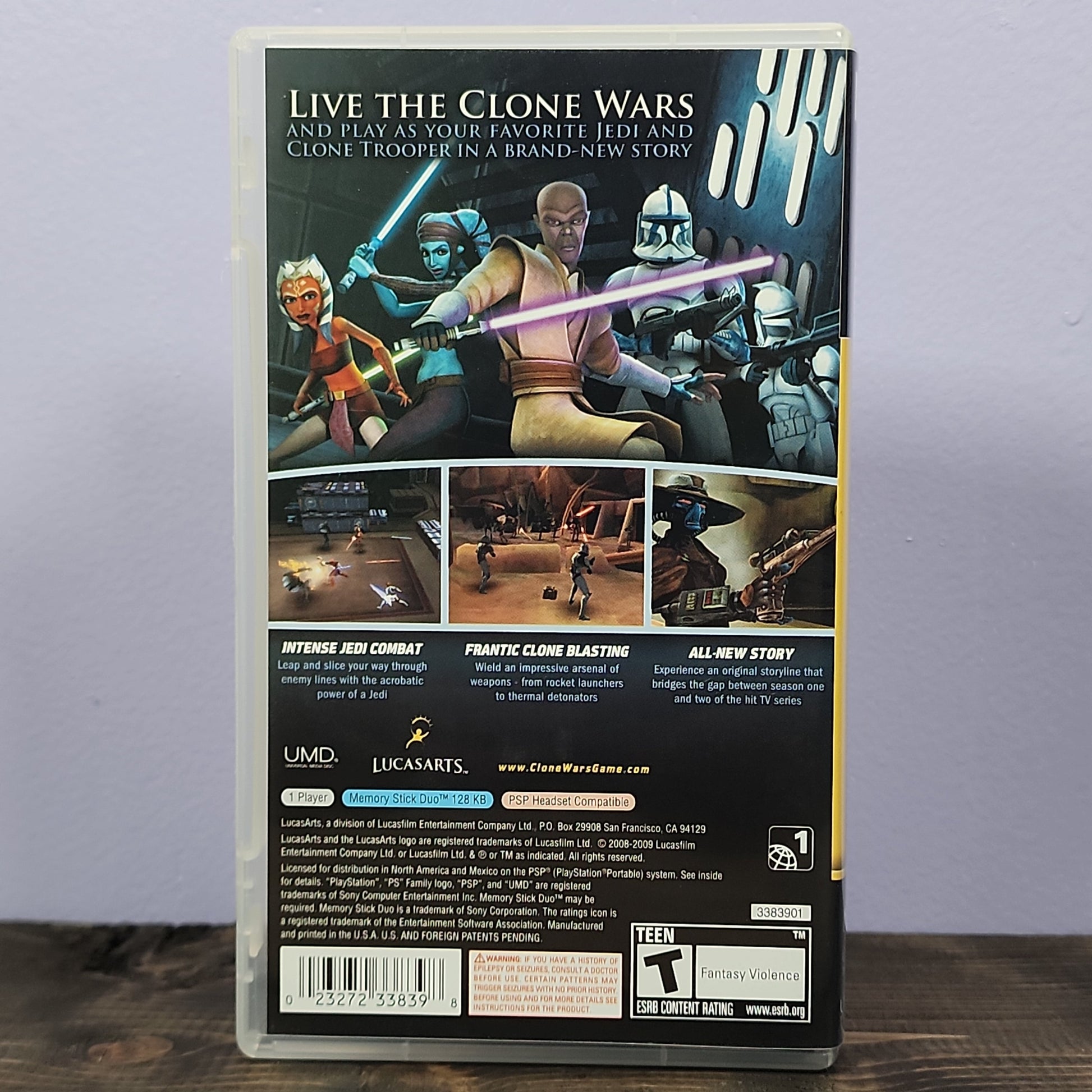 PSP - Star Wars The Clone Wars: Republic Heroes Retrograde Collectibles Action, Adventure, CIB, Krome Studios, LucasArts, Movie Tie-In, Playstation Portable, PSP, Sci-Fi, S Preowned Video Game 