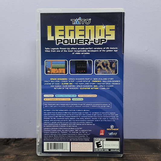PSP - Taito Legends Power-Up Retrograde Collectibles Arcade, CIB, Compilation, E Rated, Playstation Portable, PSP, Retro, Sony, Space Invaders, Taito Preowned Video Game 