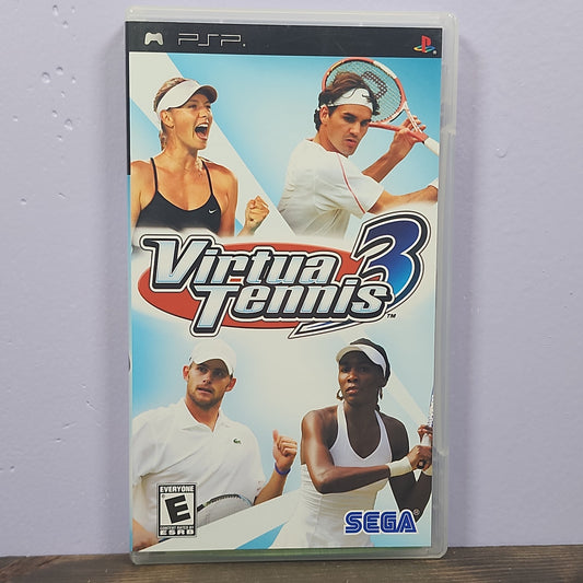 PSP - Virtua Tennis 3 Retrograde Collectibles CIB, E Rated, Playstation Portable, PSP, Sega, Sega AM3, Simulation, Sports, Tennis, Virtua Tennis Preowned Video Game 