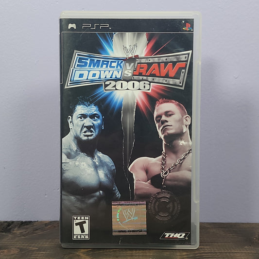 PSP - WWE Smackdown Vs. Raw 2006 Retrograde Collectibles Action, CIB, Playstation Portable, PSP, Smackdown vs Raw, Sony, T Rated, THQ, Wrestling, WWE, Yuke's Preowned Video Game 