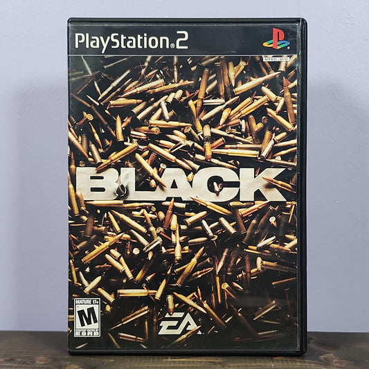 Playstation 2 - Black Retrograde Collectibles Action, CIB, Criterion Games, EA Games, First Person Shooter, First-Person, FPS, M Rated, Playstatio Preowned Video Game 