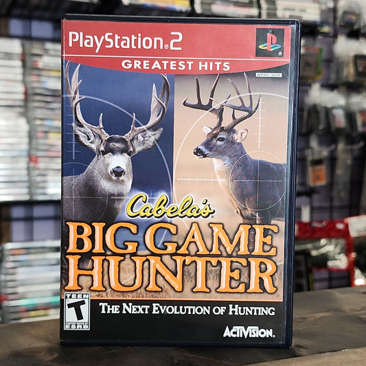 Playstation 2 - Cabela's Big Game Hunter [Greatest Hits] Retrograde Collectibles Activision, Cabela's, CIB, Hunting, Playstation 2, PS2, Sand Grain Studios, Simulation, T Rated Preowned Video Game 
