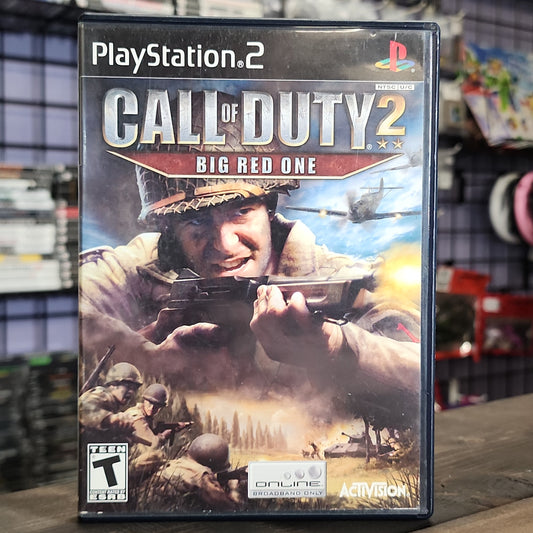 Playstation 2 - Call of Duty 2: Big Red One Retrograde Collectibles Activision, Call of Duty, CIB, First Person Shooter, FPS, Historical, M Rated, Playstation 2, PS2, S Preowned Video Game 