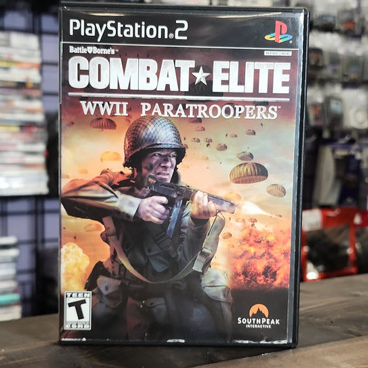 Playstation 2 - Combat Elite: WWII Paratroopers Retrograde Collectibles BattleBorne, CIB, Combat Elite, Historical, Military, Playstation 2, PS2, Shooter, South Peak Intera Preowned Video Game 
