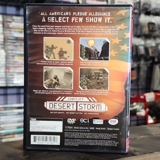 Playstation 2 - Conflict: Desert Storm [Greatest Hits] Retrograde Collectibles CIB, Conflict Series, Gotham Games, Military, Pivotal Games, Playstation 2, PS2, Shooter, T Rated, T Preowned Video Game 