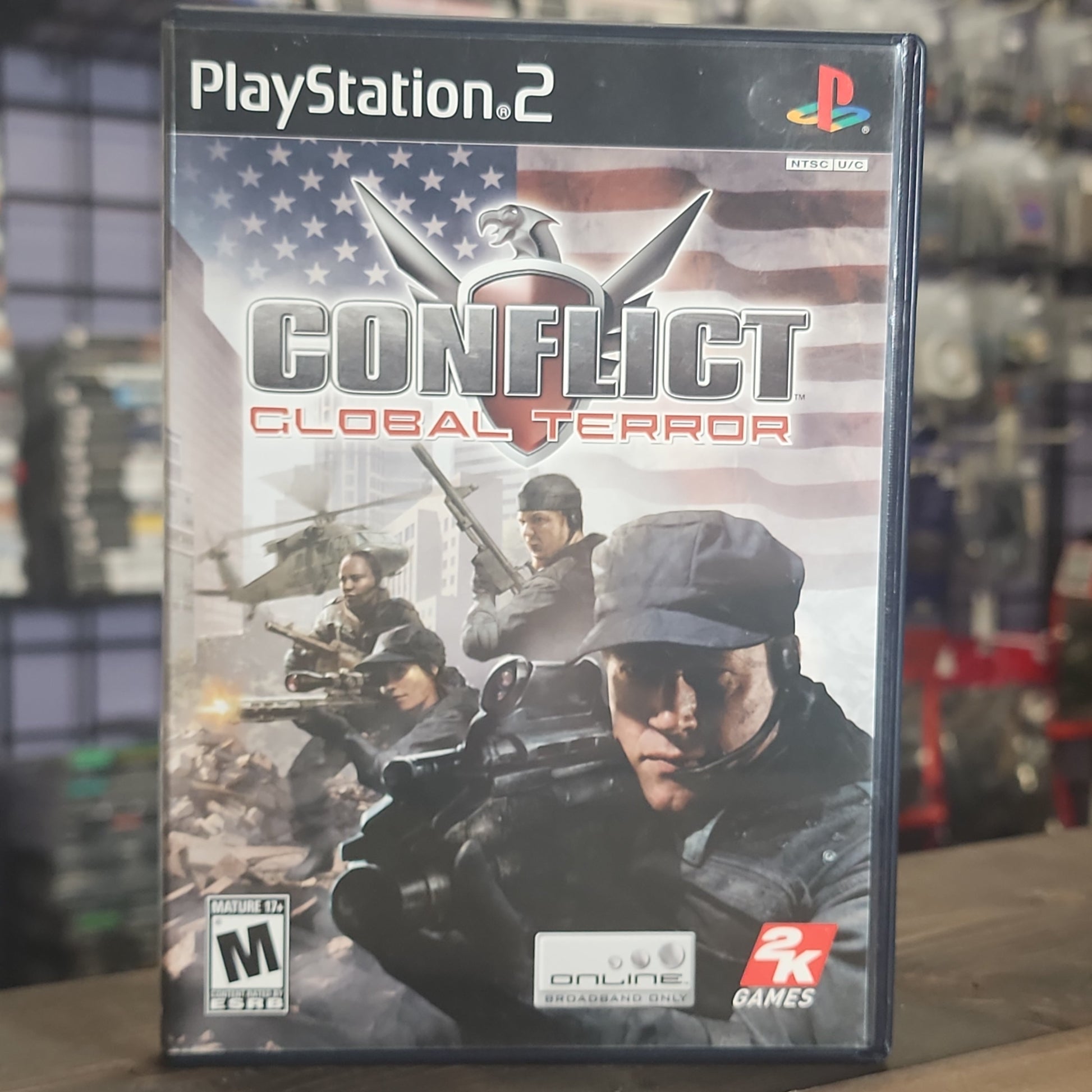 Playstation 2 - Conflict: Global Terror Retrograde Collectibles 2K Games, CIB, Conflict Series, M Rated, Military, Pivotal Games, Playstation 2, PS2, Shooter, Tacti Preowned Video Game 