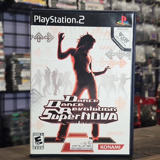 Playstation 2 - Dance Dance Revolution Supernova Retrograde Collectibles CIB, Dance Dance Revolution, Dance Pad Compatible, Dancing, DDR, E10 Rated, EyeToy Compatible, Konam Preowned Video Game