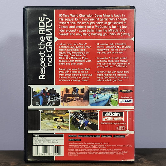 Playstation 2 - Dave Mirra Freestyle BMX 2 Retrograde Collectibles Acclaim, Arcade, Biking, BMX, CIB, Dave Mirra, Playstation 2, PS2, Sports, T Rated, Z-Axis Preowned Video Game 