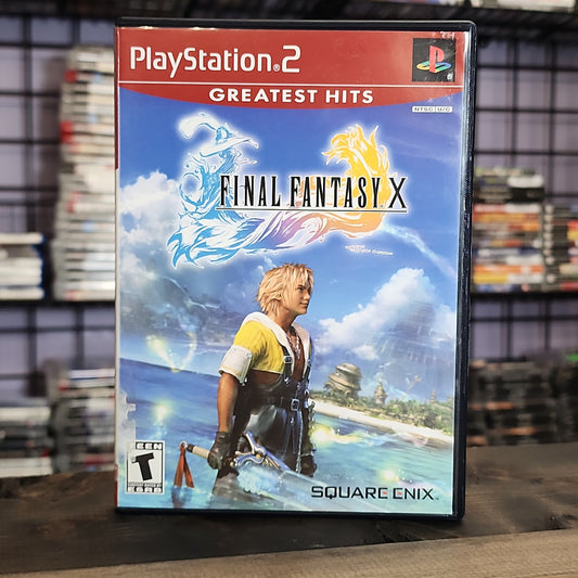 Playstation 2 - Final Fantasy X [Greatest Hits] Retrograde Collectibles CIB, Final Fantasy, JRPG, Playstation 2, PS2, RPG, T Rated, Turn-based Preowned Video Game 