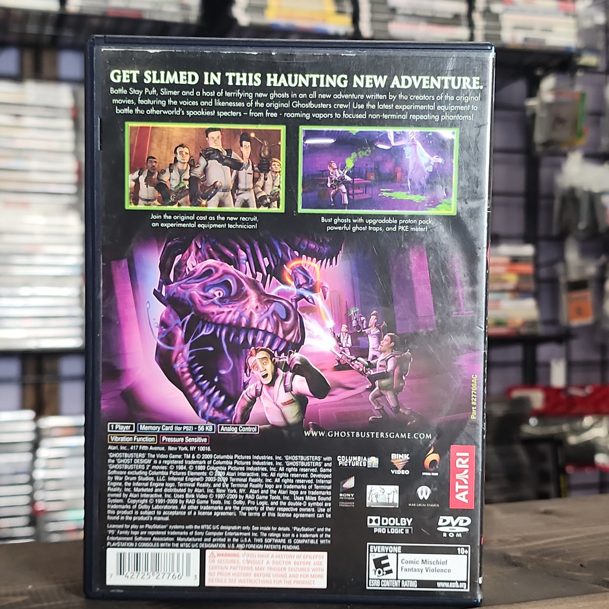 Playstation 2 - Ghostbusters: The Video Game Retrograde Collectibles Action, Atari SA, CIB, E10 Rated, Movie Tie-In, Playstation 2, PS2, Terminal Reality Preowned Video Game 