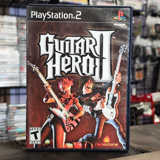 Playstation 2 - Guitar Hero II Retrograde Collectibles CIB, Guitar Hero, Harmonix, Playstation 2, PS2, RedOctane, Rhythm, T Rated Preowned Video Game 