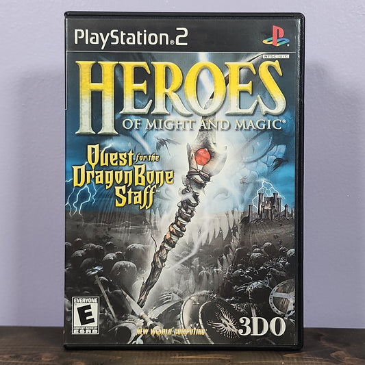 Playstation 2 - Heroes of Might and Magic Retrograde Collectibles 3DO, CIB, E Rated, Fantasy, Might and Magic, New World Computing, Playstation 2, PS2, RPG, Strategy, Preowned Video Game 