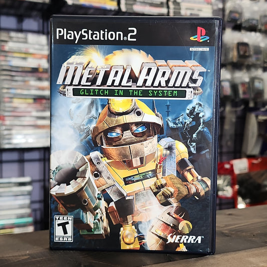 Playstation 2 - Metal Arms: Glitch in the System Retrograde Collectibles CIB, Metal Arms, Playstation 2, PS2, Shooter, Swingin Ape, T Rated, Third Person, Third Person Shoot Preowned Video Game 