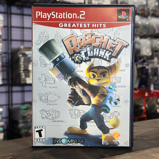 Playstation 2 - Ratchet & Clank [Greatest Hits] Retrograde Collectibles 3D, Action, CIB, Insomniac Games, Playstation 2, PS2, Ratchet and Clank, SCEA, T Rated Preowned Video Game 