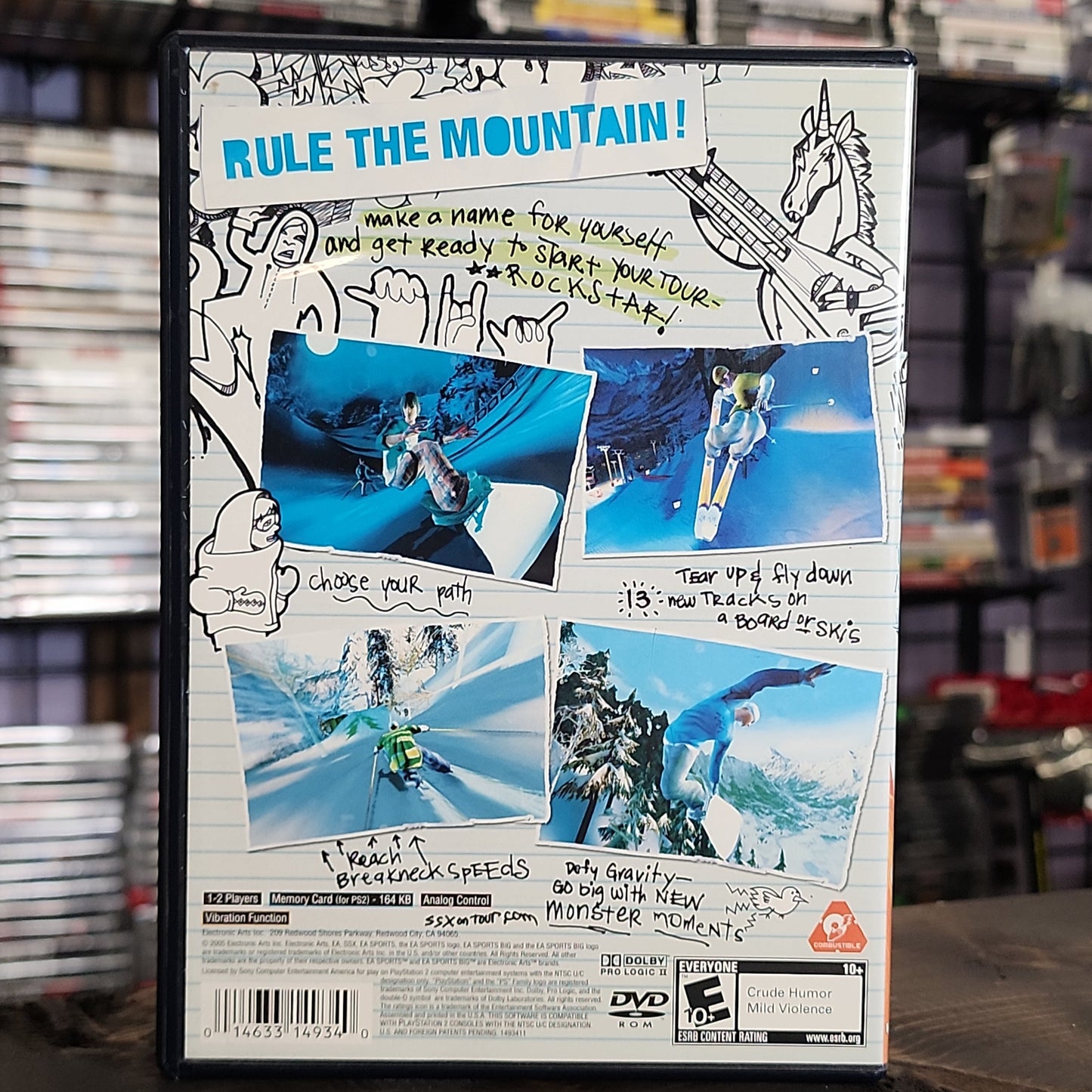 Playstation 2 - SSX On Tour Retrograde Collectibles CIB, E10 Rated, EA Canada, EA Sports Big, M Rated, Playstation 2, PS2, Skiing, Snowboarding, SSX Preowned Video Game 