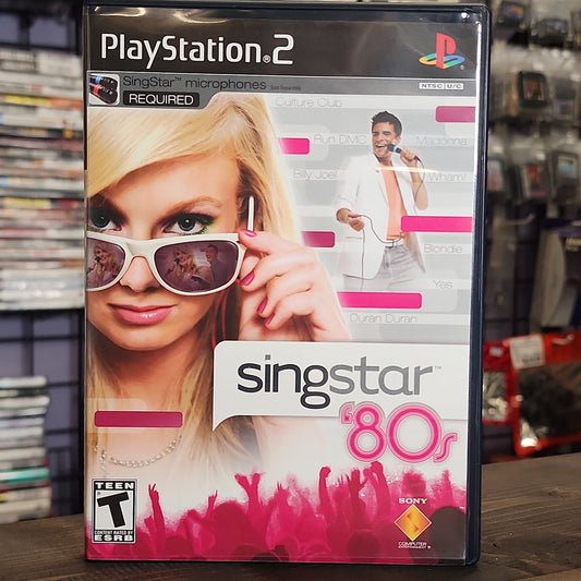 Playstation 2 - SingStar 80s Retrograde Collectibles CIB, Karaoke, Mandatory Peripheral, Music, Playstation 2, PS2, Rhythm, SCEA, SCEE London, SingStar,  Preowned Video Game 
