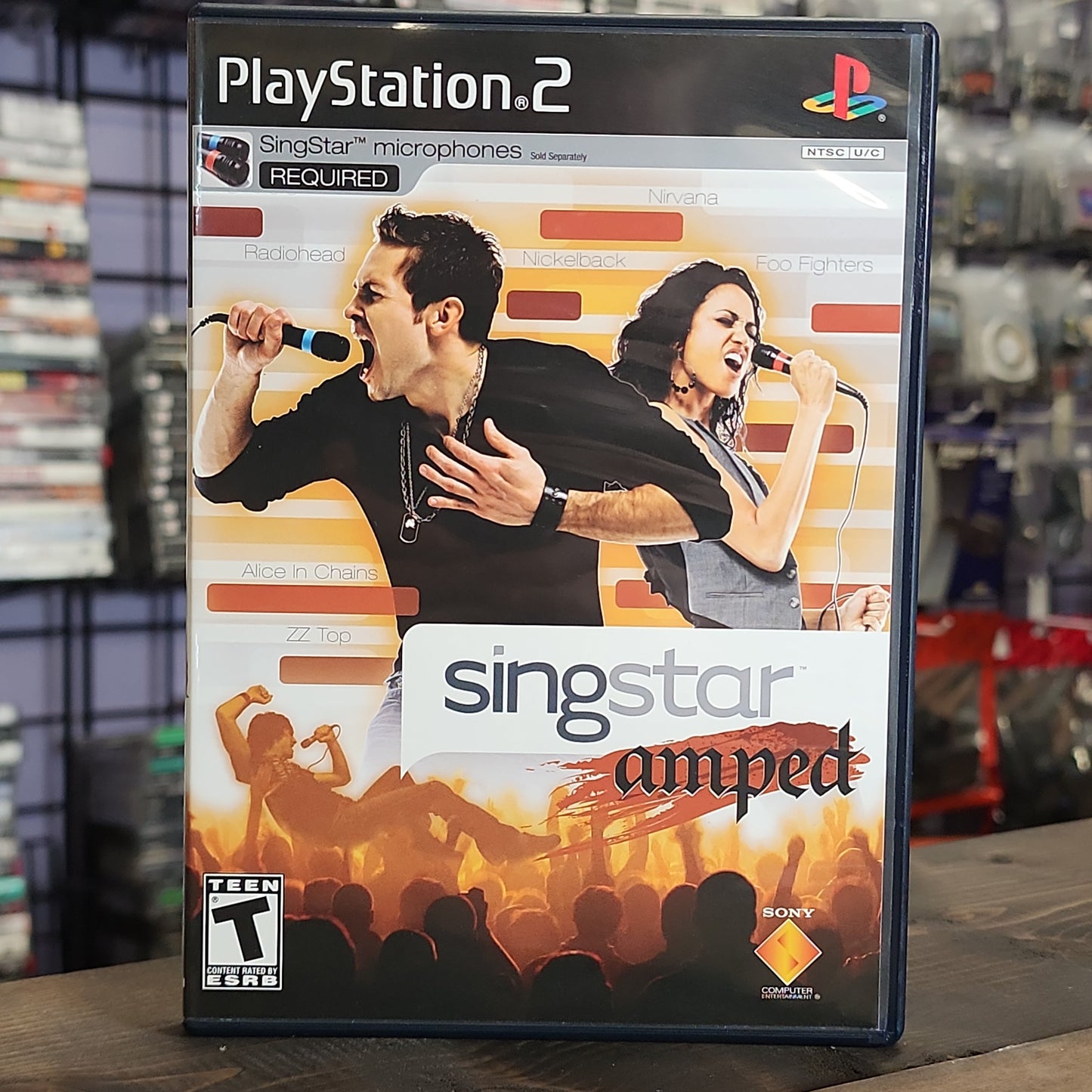 Playstation 2 - SingStar Amped Retrograde Collectibles CIB, Karaoke, Mandatory Peripheral, Playstation 2, PS2, Rhythm, SCEA, SingStar, T Rated Preowned Video Game 