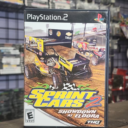 Playstation 2 - Sprint Cars 2: Showdown at Eldora Retrograde Collectibles Auto Racing, Big Ant Studios, CIB, E Rated, Playstation 2, PS2, Racing, Simulation, Sprint Cars, THQ Preowned Video Game 