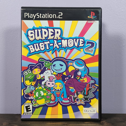 Playstation 2 - Super Bust-A-Move 2 Retrograde Collectibles CIB, E Rated, Matching, Playstation 2, PS2, Puzzle, Taito, Ubisoft Preowned Video Game 