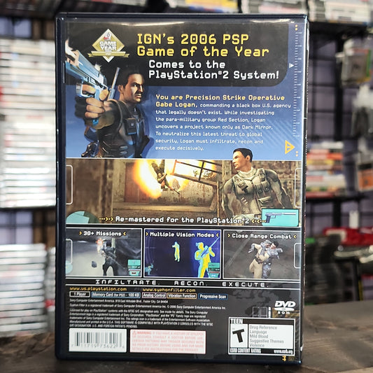 Playstation 2 - Syphon Filter: Dark Mirror Retrograde Collectibles CIB, SCEA, Shooter, Sony Bend, Syphon Filter, T Rated, Tactical, Third Person, Third Person Shooter Preowned Video Game 