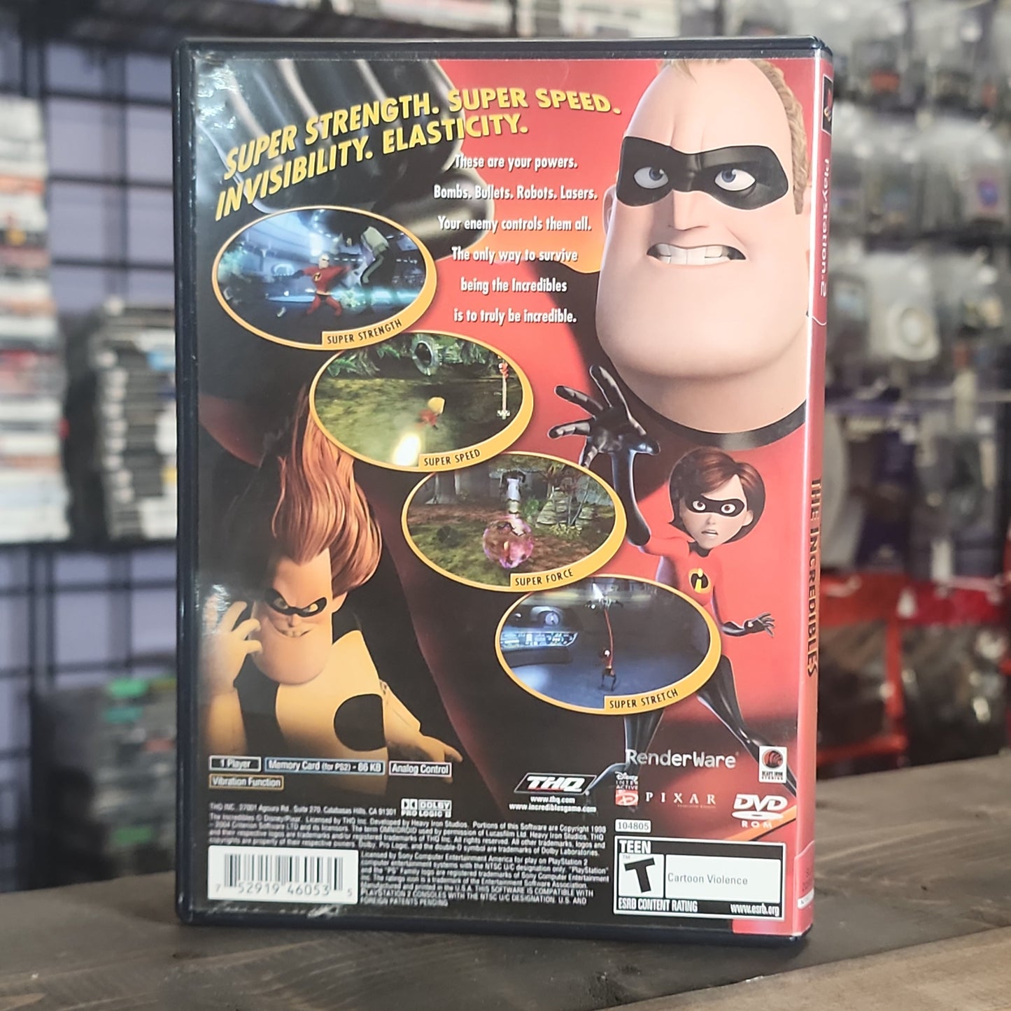 Playstation 2 - The Incredibles [Greatest Hits] Retrograde Collectibles Action, Adventure, CIB, Disney, Heavy Iron Studios, Movie Tie-In, Pixar, Playstation 2, PS2, Superhe Preowned Video Game 