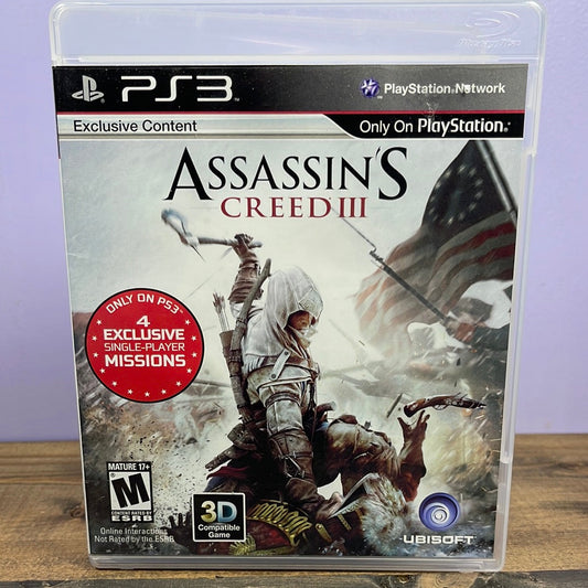 Playstation 3 - Assassin's Creed III Retrograde Collectibles 3DTV Compatible, Action, Adventure, American History, Assassin, Assassin's Creed Series, CIB, Histor Preowned Video Game 