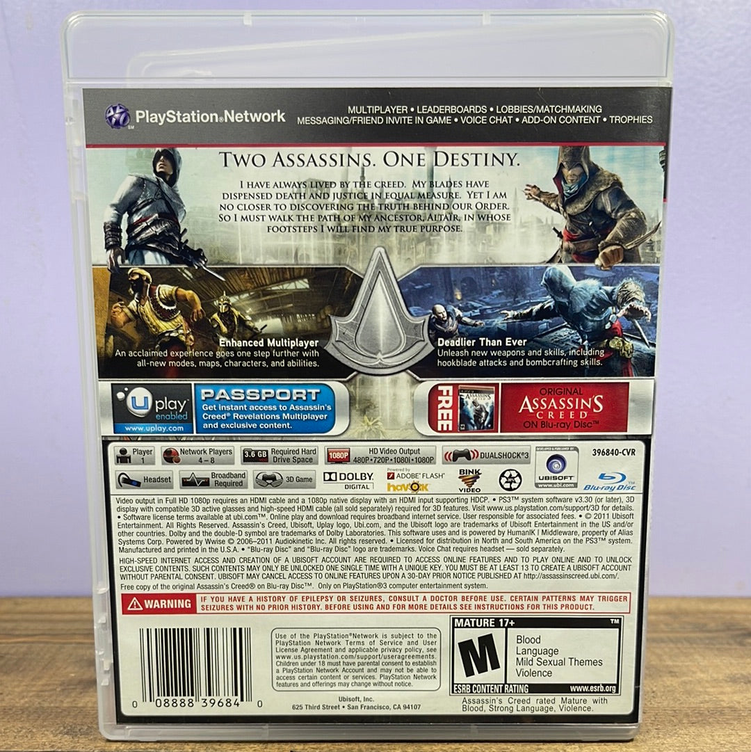 Playstation 3 - Assassin's Creed: Revelations [Signature Edition] Retrograde Collectibles 3DTV Compatible, Action, Adventure, Assassin's Creed Series, CIB, Ezio, M Rated, Open World, Parkour Preowned Video Game 