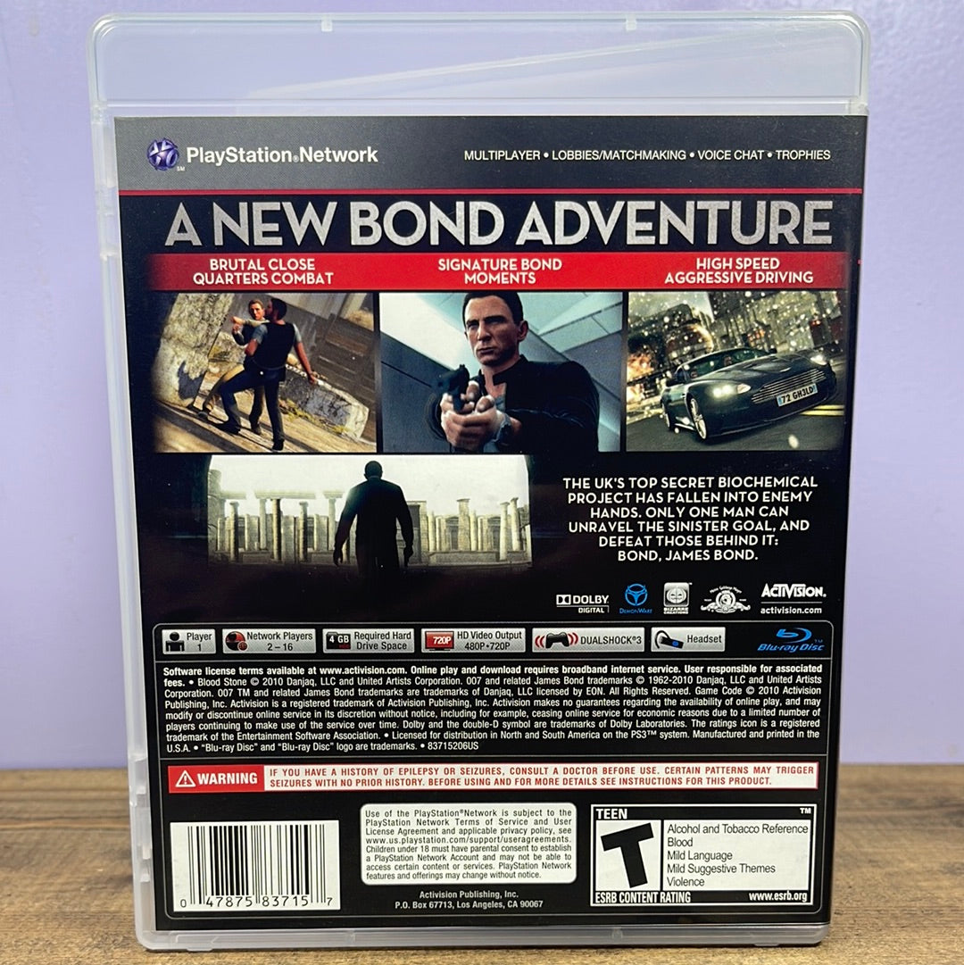 Playstation 3 - Blood Stone: 007 Retrograde Collectibles 007, Action, Activision, CIB, Espionage, James Bond, Playstation 3, PS3, T Rated Preowned Video Game 