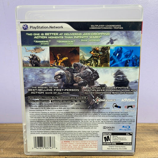 Playstation 3 - Call of Duty: Modern Warfare 2 Retrograde Collectibles Action, Activision, Call of Duty Series, CIB, COD, First Person Shooter, Infinity Ward, M Rated, Mil Preowned Video Game 