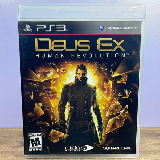 Playstation 3 - Deus Ex: Human Revolution Retrograde Collectibles Action, Adam Jensen, CIB, Cyberpunk, Deus Ex Series, Eidos, Eidos Montreal, FPS, M Rated, Playstatio Preowned Video Game 