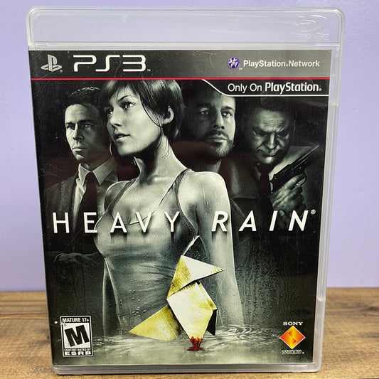 Playstation 3 - Heavy Rain Retrograde Collectibles Adventure, CIB, David Cage, Interactive Movie, M Rated, Playstation 3, PS3, Quantic Dream, Third Per Preowned Video Game 