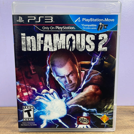 Playstation 3 - Infamous 2 Retrograde Collectibles Action, Adventure, CIB, Cole MacGrath, Infamous Series, Move Compatible, Open World, Playstation 3,  Preowned Video Game 