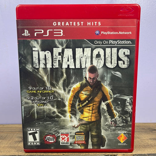 Playstation 3 - Infamous [Greatest Hits] Retrograde Collectibles Action, Adventure, CIB, Cole MacGrath, Greatest Hits, Infamous Series, Open World, Playstation 3, PS Preowned Video Game 