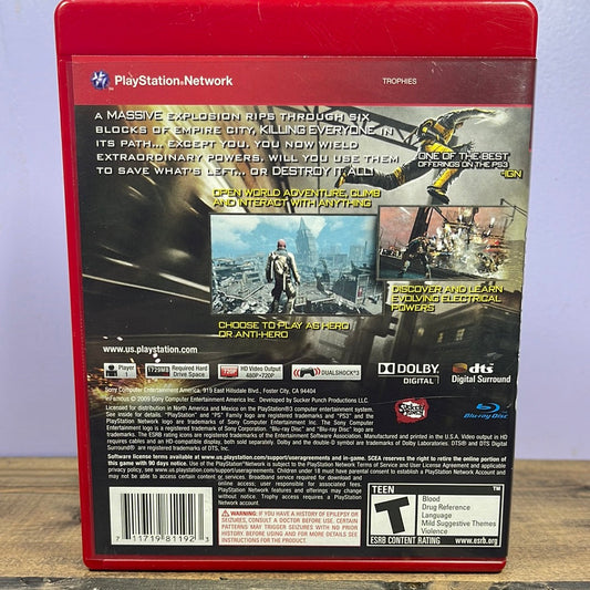 Playstation 3 - Infamous [Greatest Hits] Retrograde Collectibles Action, Adventure, CIB, Cole MacGrath, Greatest Hits, Infamous Series, Open World, Playstation 3, PS Preowned Video Game 