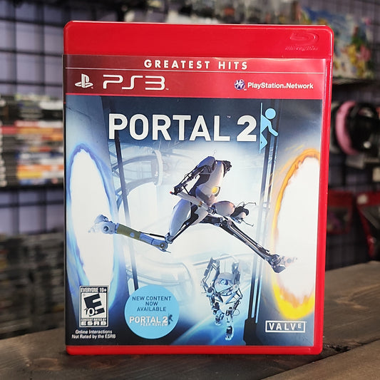 Playstation 3 - Portal 2 [Greatest Hits] Retrograde Collectibles CIB, Dark Humor, E10 Rated, First-Person, Platformer, Playstation 3, Portal Series, PS3, Puzzle, Val Preowned Video Game 