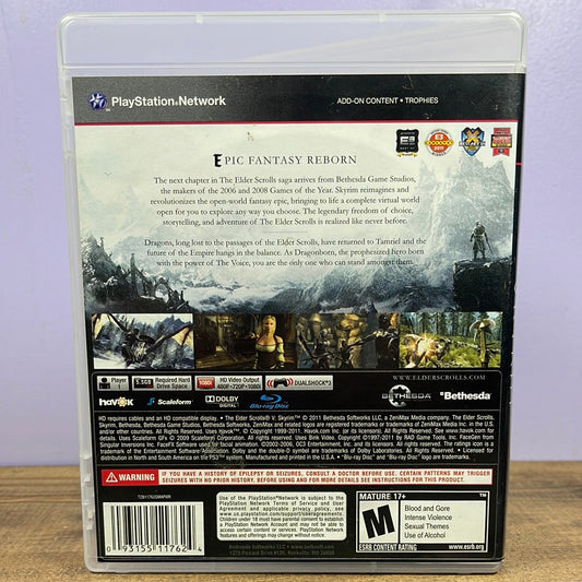 Playstation 3 - The Elder Scrolls V: Skyrim Retrograde Collectibles Adventure, Bethesda, CIB, M Rated, Open World, Playstation 3, PS3, Rimming, RPG, Singleplayer, The E Preowned Video Game 