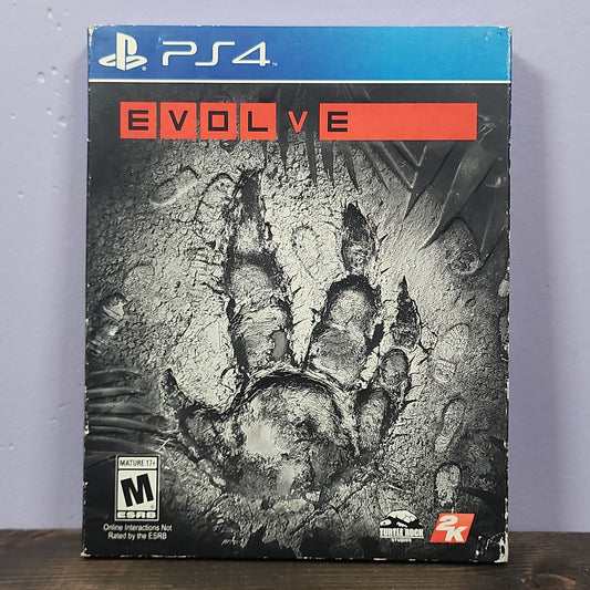 Playstation 4 - Evolve Retrograde Collectibles 2K Games, ASYMMETRIC PVP, CIB, Defunct, Discontinued, First-Person, FPS, PS4, Shooter, Turtle Rock S Preowned Video Game 