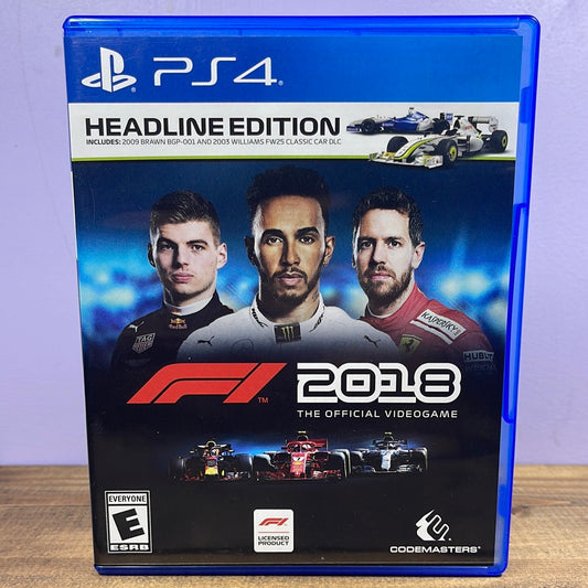 Playstation 4 - F1 2018 Retrograde Collectibles CIB, Deep Silver, F1, Formula 1, Playstation, Playstation 4, PS4, Racing, Simulation Preowned Video Game 