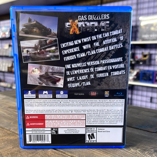 Playstation 4 - Gas Guzzlers Extreme Retrograde Collectibles Action, CIB, Combat Racing, Gamepires, Gas Guzzlers, Jagex, Jagex Ltd, Playstation 4, PS4, Racing, V Preowned Video Game 