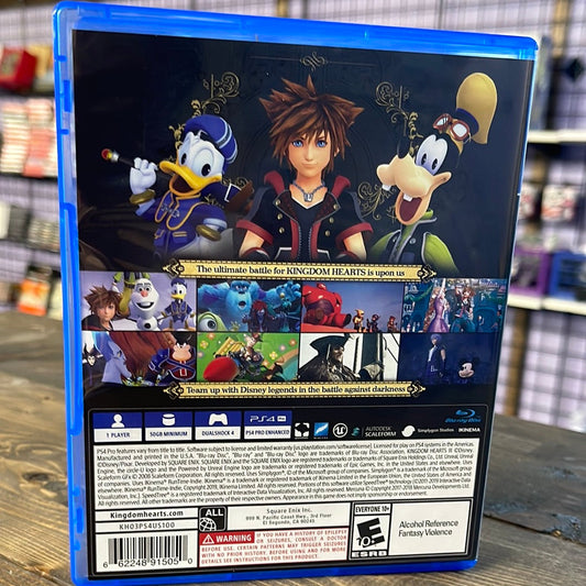 Playstation 4 - Kingdom Hearts III Retrograde Collectibles Action, Action RPG, adventure, CIB, Disney, Donald Duck, Fantasy, Goofy, Kingdom Hearts, Mickey Mous Preowned Video Game 