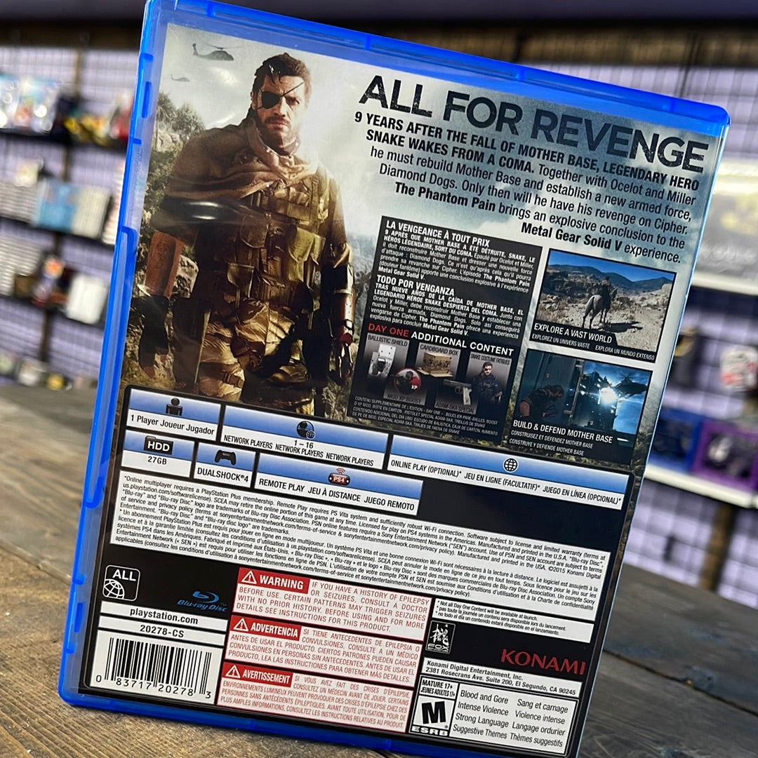 metal gear solid v the phantom pain open world Playstation 4