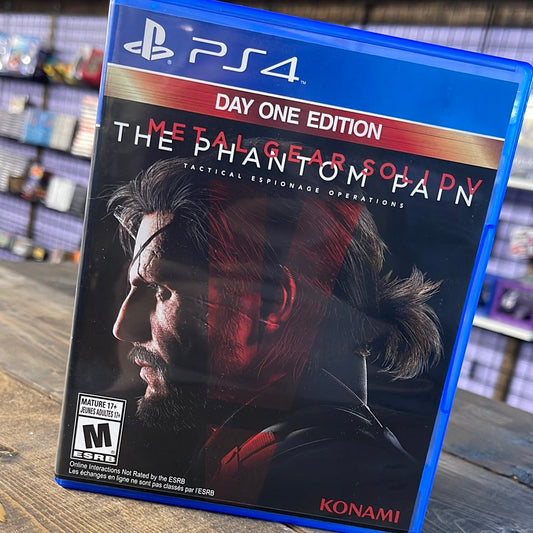 Playstation 4 - Metal Gear Solid V: The Phantom Pain [Day One] Retrograde Collectibles Action, CIB, Dark, Hideo Kojima, Konami, Metal Gear Solid, MGS, Open World, Phantom Pain, Playstatio Preowned Video Game 