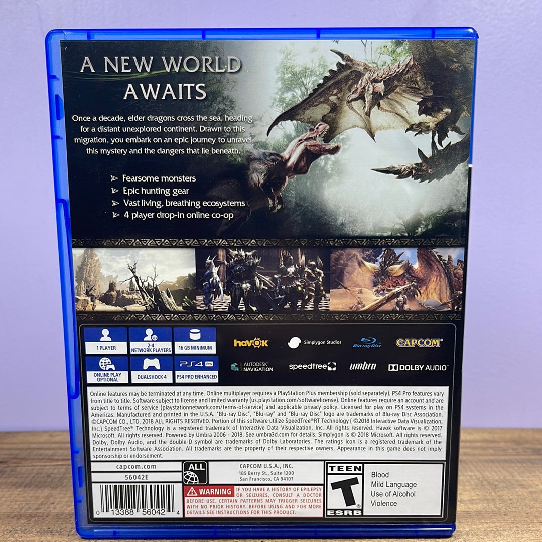 Playstation 4 - Monster Hunter World